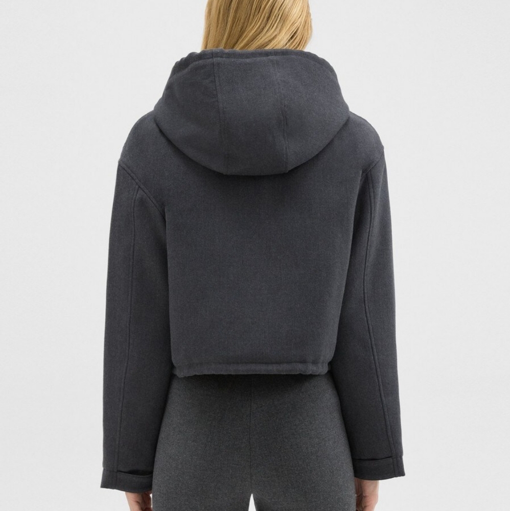 THEORY Cropped Jacket Wool NWT Sz XL - Picture 3 of 4